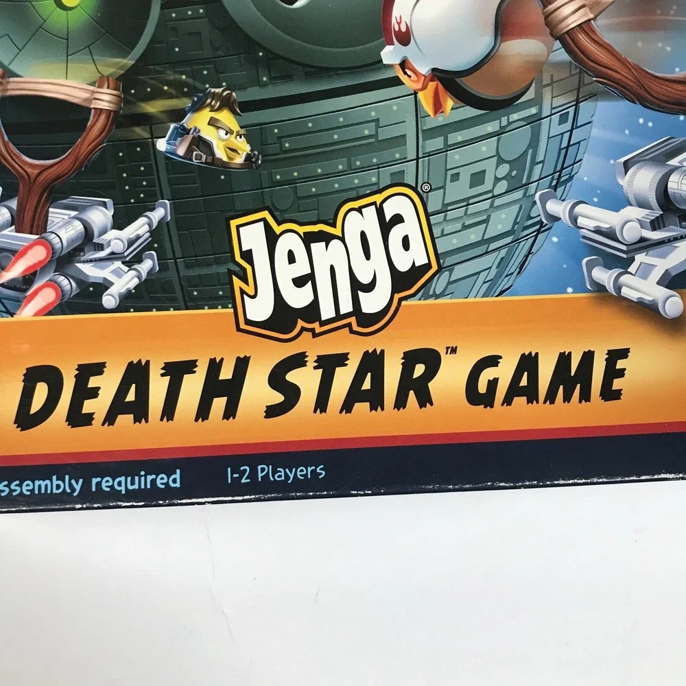 Hasbro Angry Birds Star Wars Jenga Death Star Game‎ A2845 w/ Exclusive Chewbacca